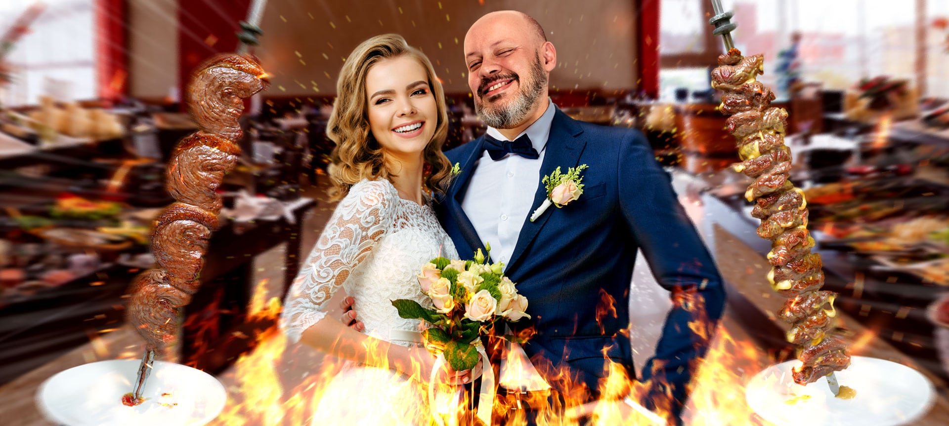 Festa de casamento na churrascaria?