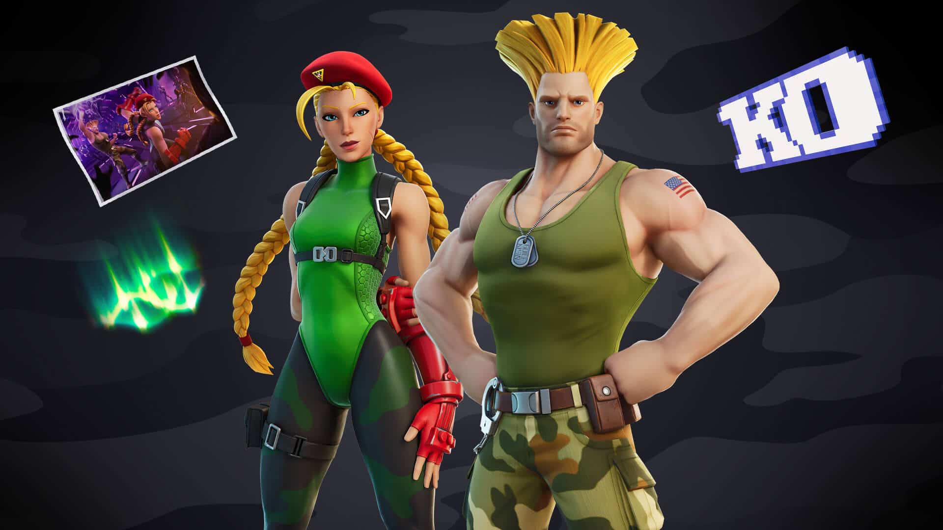 Cammy e Guile, de Street Fighter, estão chegando ao Fortnite