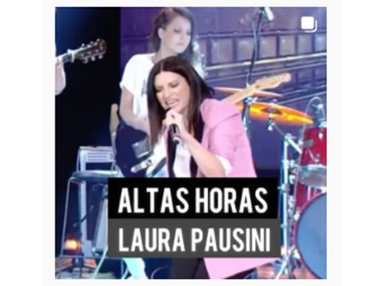 Gravando Altas Horas com Laura Pausini
