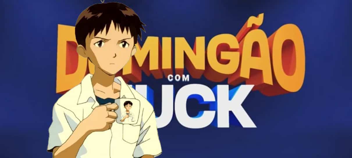 Crossover inusitado: meme mistura Domingão com Huck e Neon Genesis Evangelion