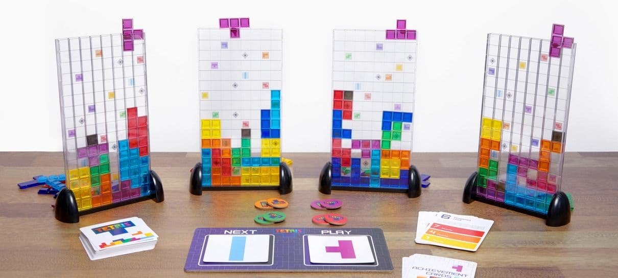 Esse jogo de tabuleiro de Tetris faz mais sentido do que parece