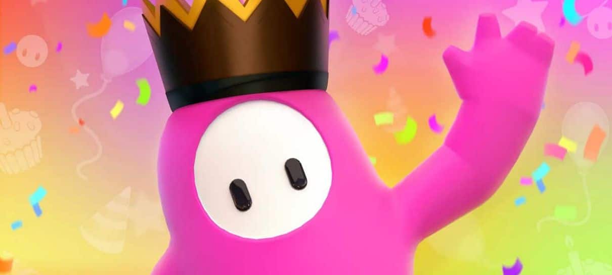 Fall Guys comemora aniversário com dobro de coroa, fases originais e skin especial