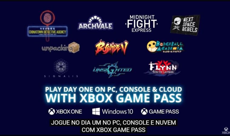 Jogos confirmados no xbox game pass