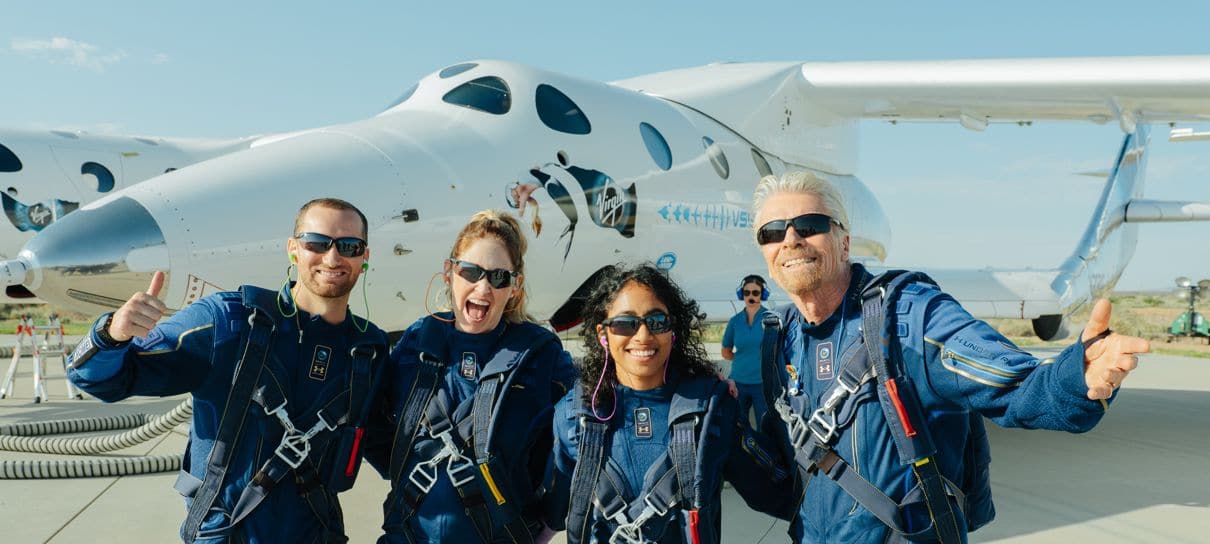 Virgin Galactic está vendendo ingressos para o espaço a partir de US$ 450 mil