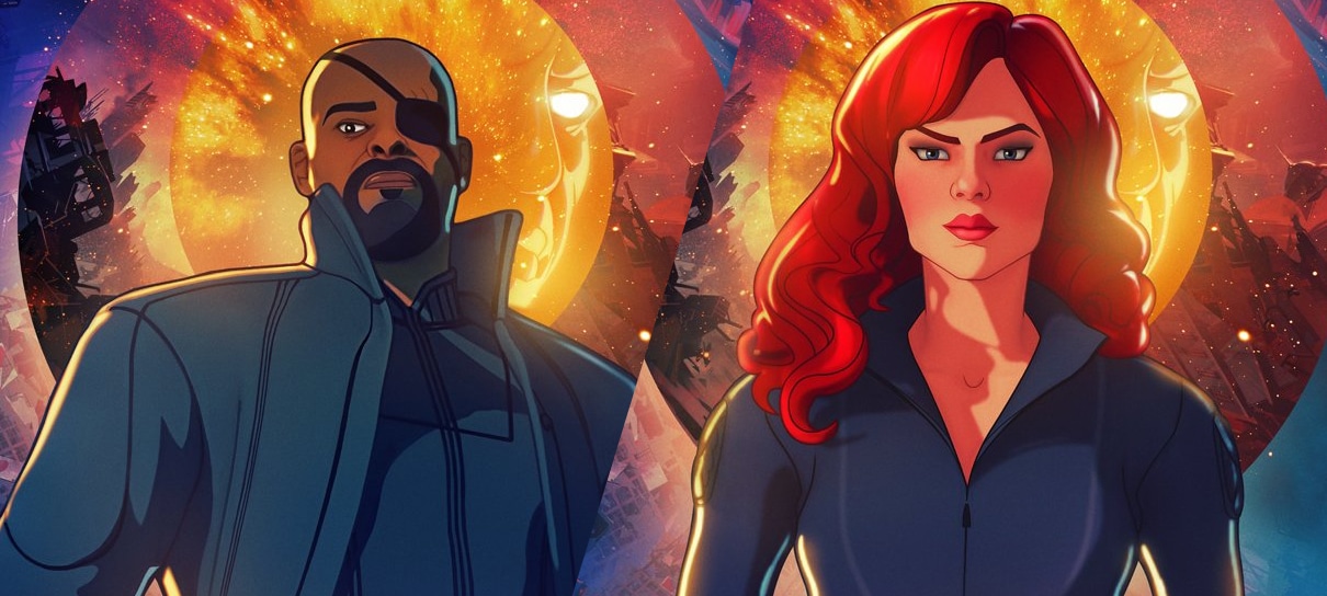 What If…? ganha novos cartazes com foco em Viúva Negra e Nick Fury