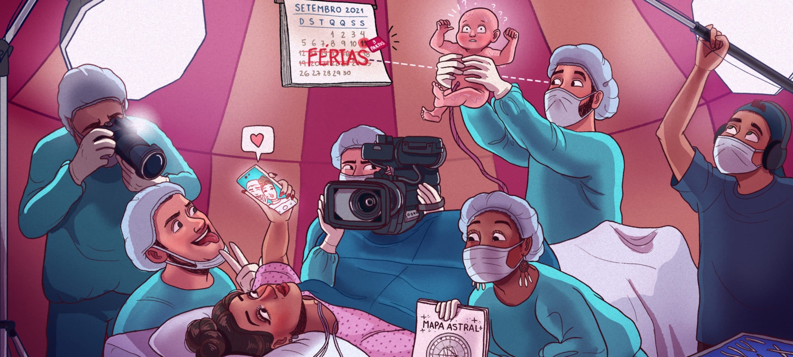 Quando o parto vira circo