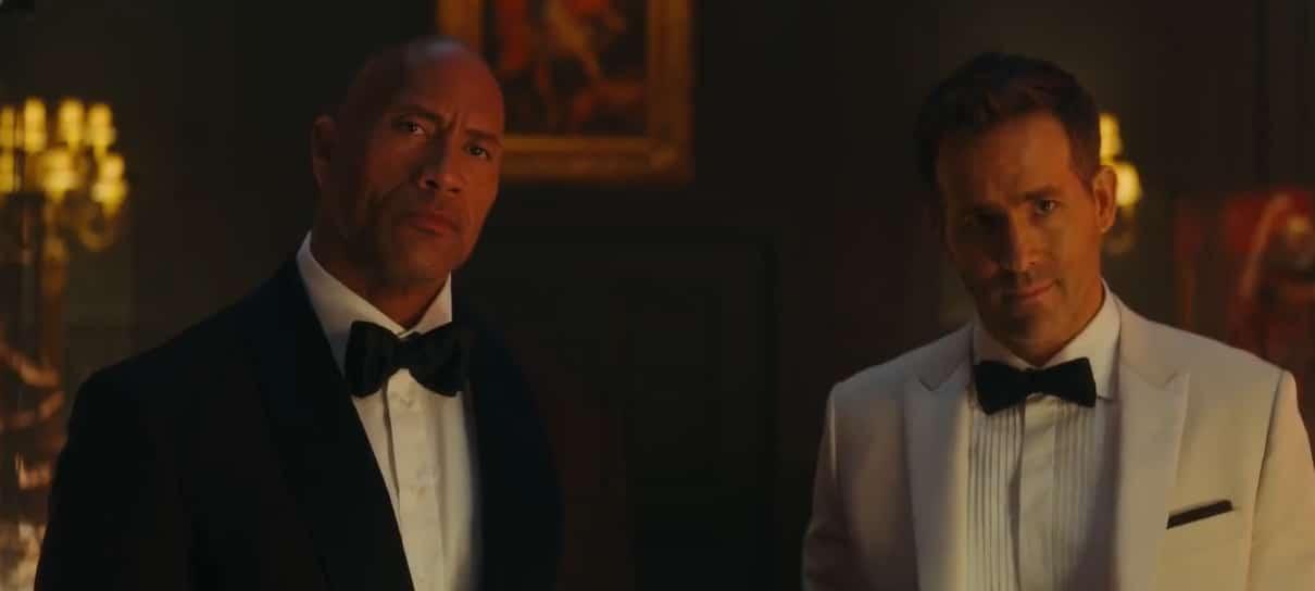 The Rock, Gal Gadot e Ryan Reynolds saem na porrada em cena de Alerta Vermelho, da Netflix