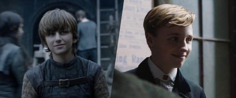 Sebastian Croft em Game of Thrones e Ty Tennant em Tolkien (Divulgação)