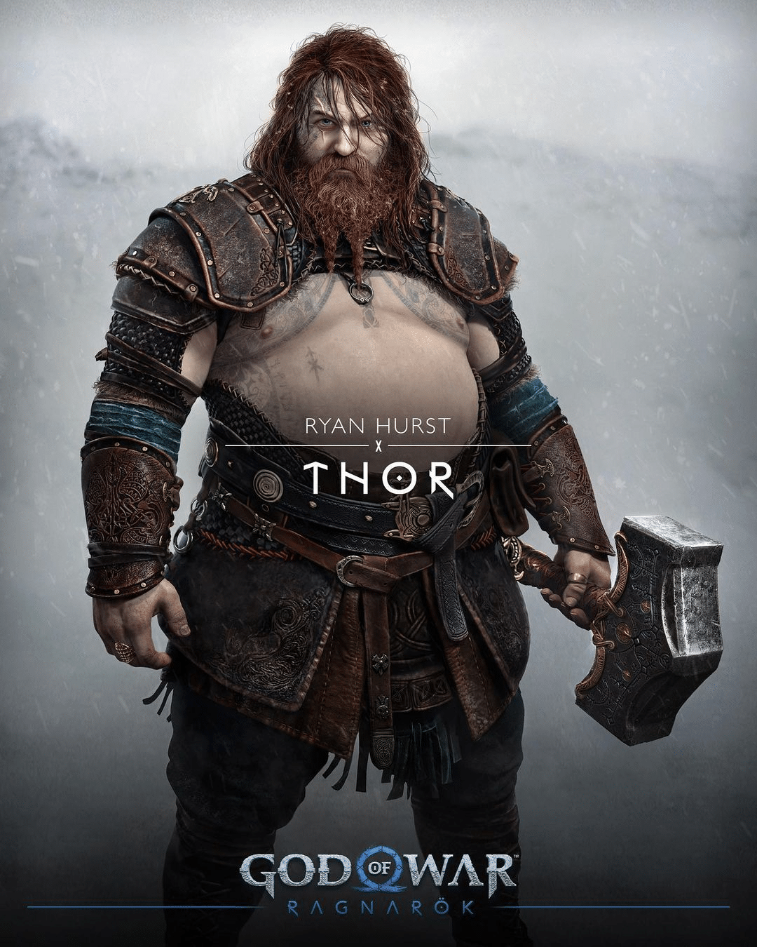 Novas imagens de God of War: Ragnarok destacam visual de Thor, Tyr