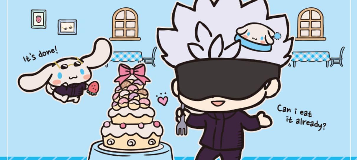 Personagens de Jujutsu Kaisen ganham versão fofa em parceria com a Sanrio