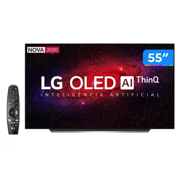 LG OLED 55cx é um dos produtos da sala moderna do NerdBunker