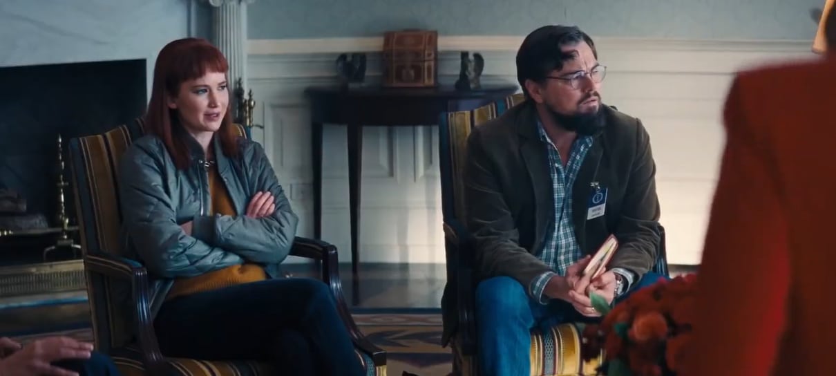 Netflix reúne elenco de peso em cena inédita de Não Olhe para Cima; veja