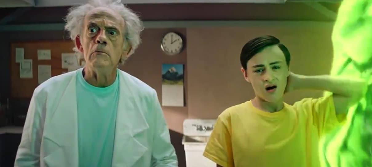 Rick and Morty ganha comercial live-action com Christopher Lloyd