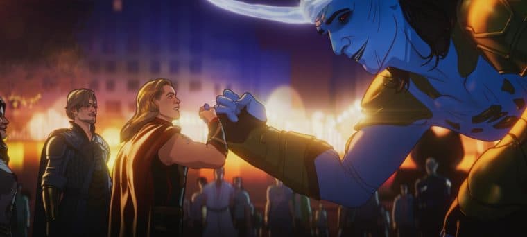 Thor e Loki em What If...? (Divulgação)