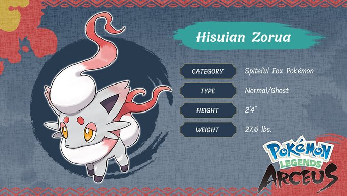 Zorua de Hisui