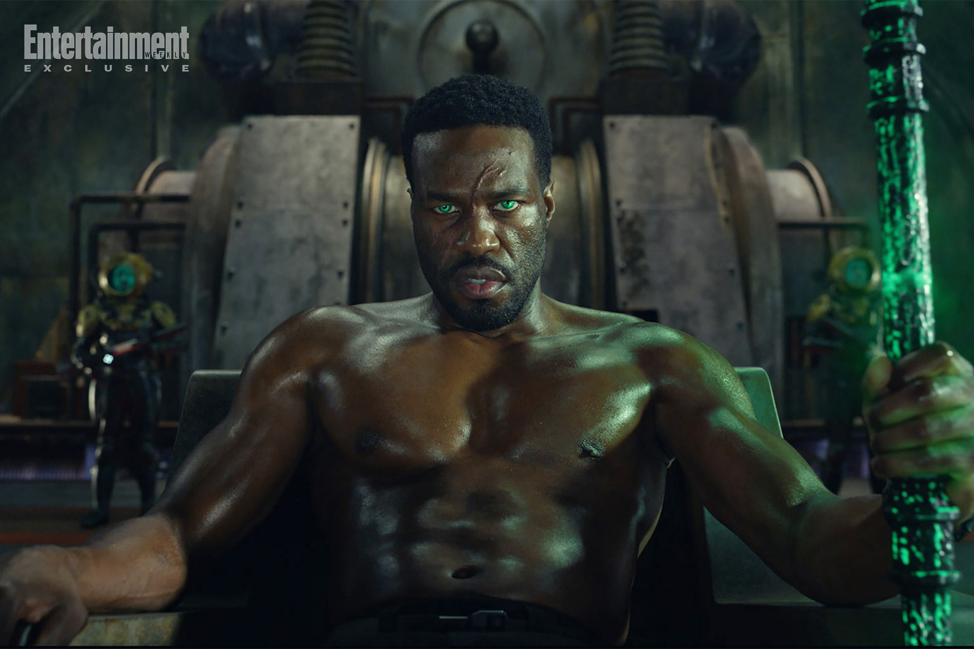 AQM-T1-0032
YAHYA ABDUL-MATEEN II as Black Manta in Warner Bros. Pictures’ action adventure “Aquaman and the Lost Kingdom,” a Warner Bros. Pictures release.
Photo Courtesy Warner Bros Pictures/ ™ &amp; © DC Comics