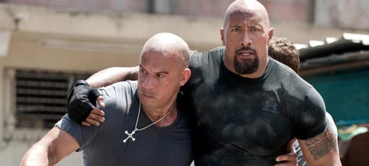 Dwayne Johnson volta a falar da briga com Vin Diesel nos bastidores de Velozes e Furiosos