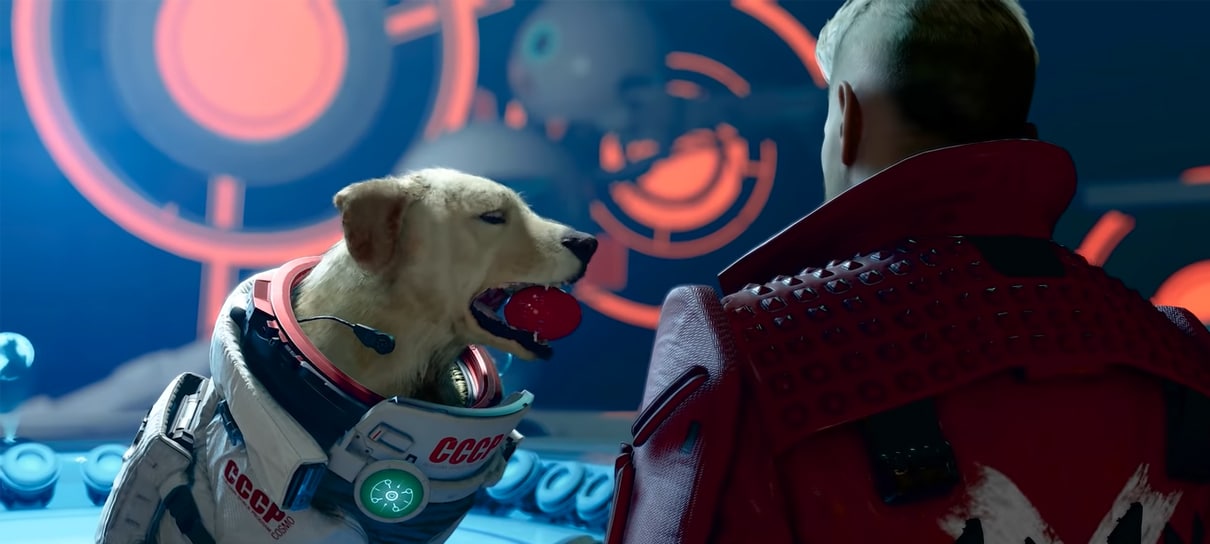 Guardiões da Galáxia fazem aliança com o cãozinho Cosmo em novo trailer do jogo