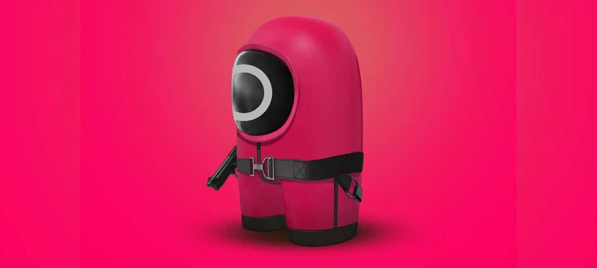 Tripulantes de Among Us viram guardas de Round 6 em artes de Bosslogic