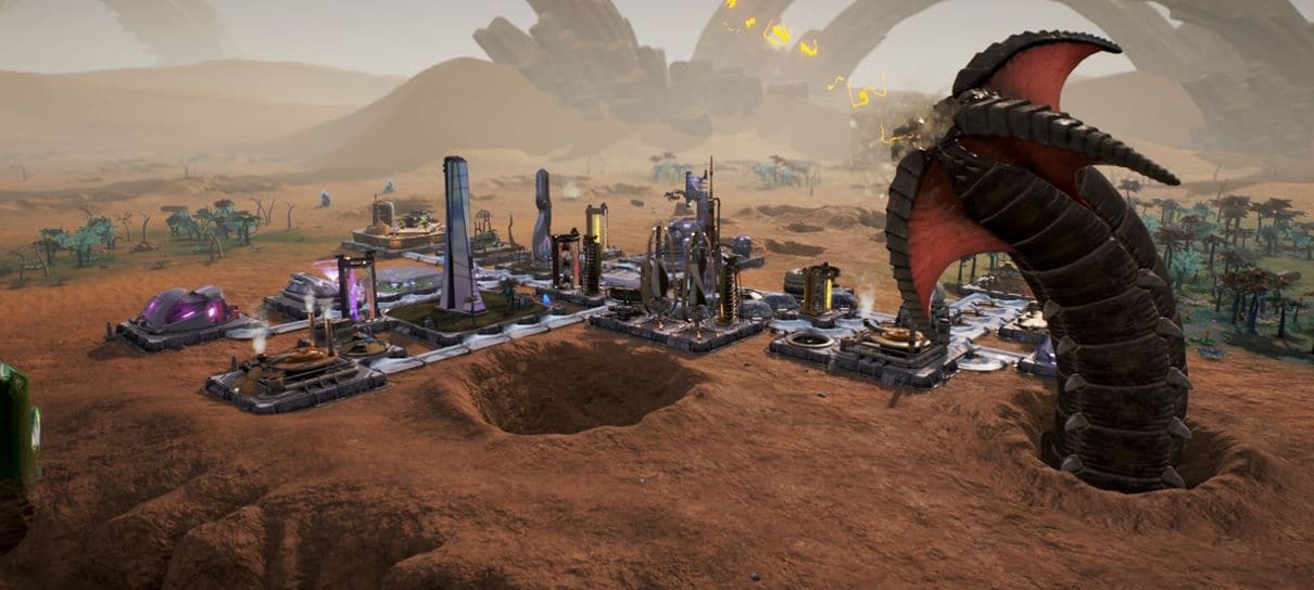 Aven Colony, jogo de construção de cidade em planetas alienígenas, está gratuito para PC