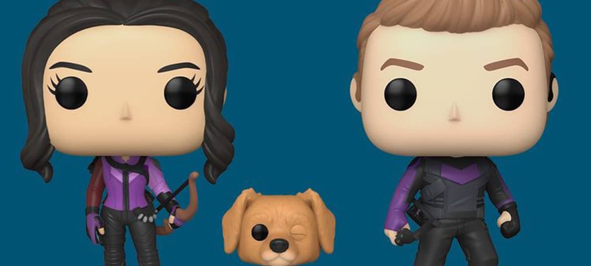 Gavião Arqueiro ganha colecionáveis da Funko, incluindo o cãozinho Sortudo