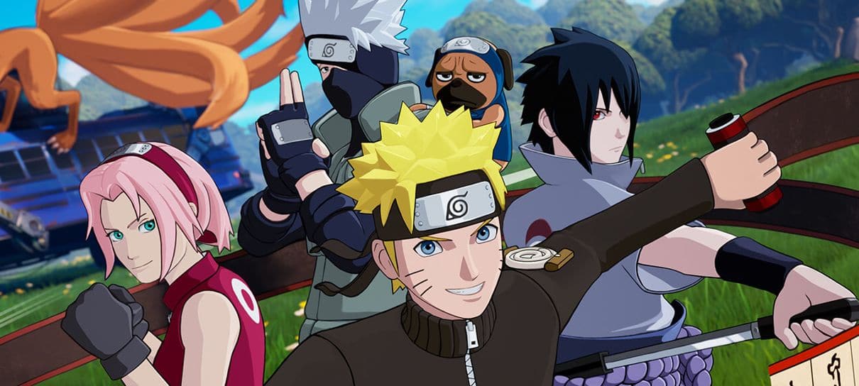 Naruto, Kakashi, Sasuke e Sakura chegam ao Fortnite; saiba como