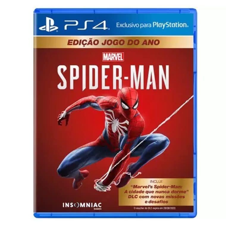 Spider man é um dos jogos de PS4 com desconto da Black Friday do Magalu no NerdBunker