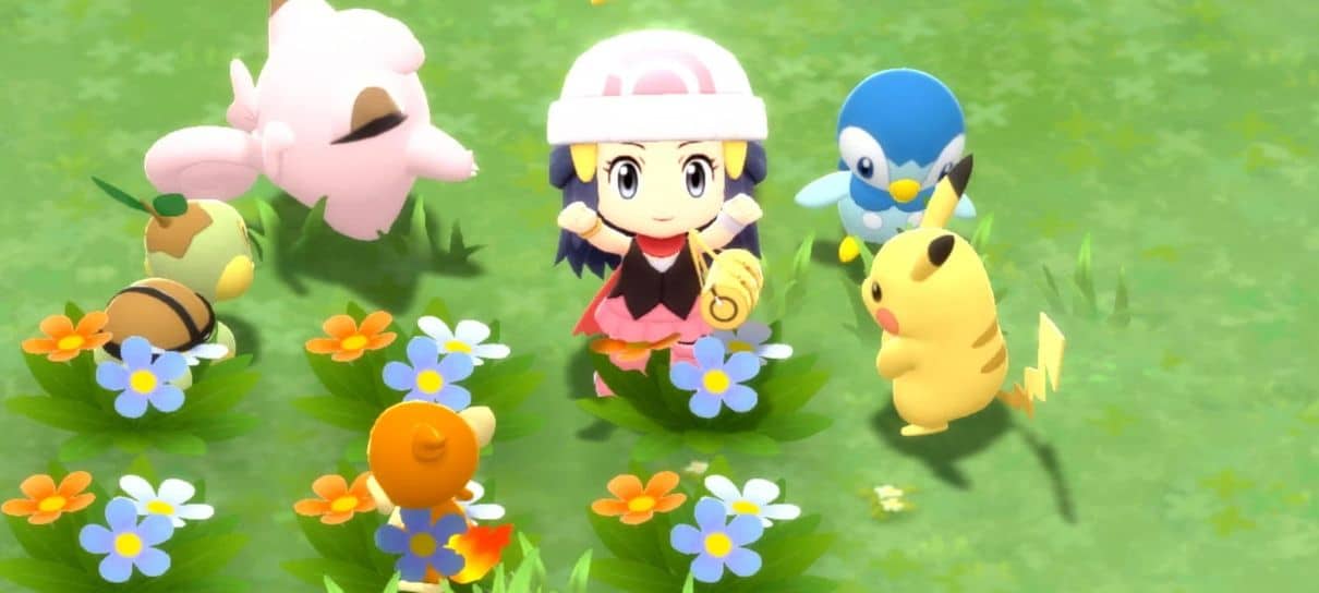Vídeo mostra 5 minutos de gameplay de Pokémon Brilliant Diamond e Shining Pearl