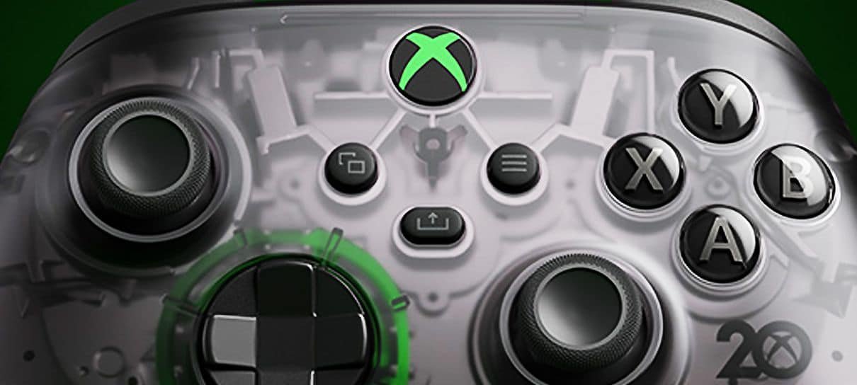 Controle especial de 20 anos de Xbox será vendido no Brasil por R$ 599