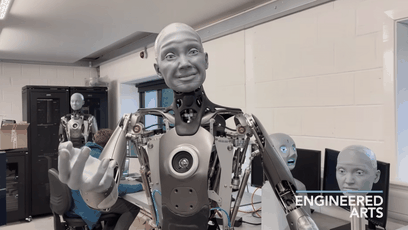 Robô Ameca aparece na CES 2022 e impressiona (e assusta) por simular expressões humanas