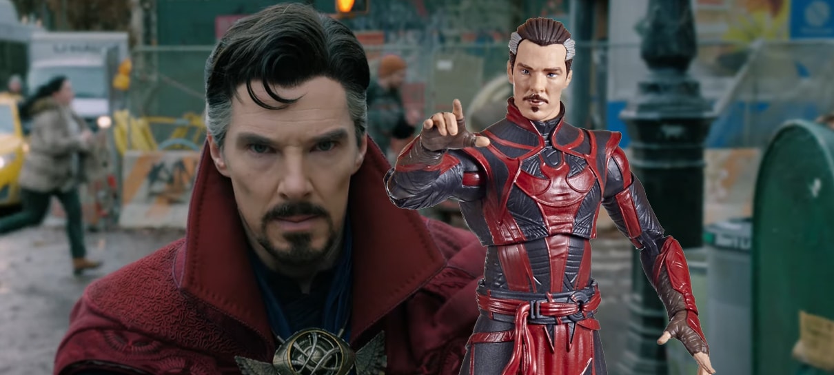Colecionáveis revelam novos visuais de Doutor Estranho no filme Multiverso da Loucura