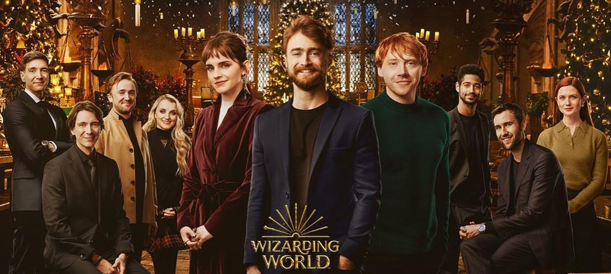 Especial de 20 anos de Harry Potter ganha pôster com elenco reunido