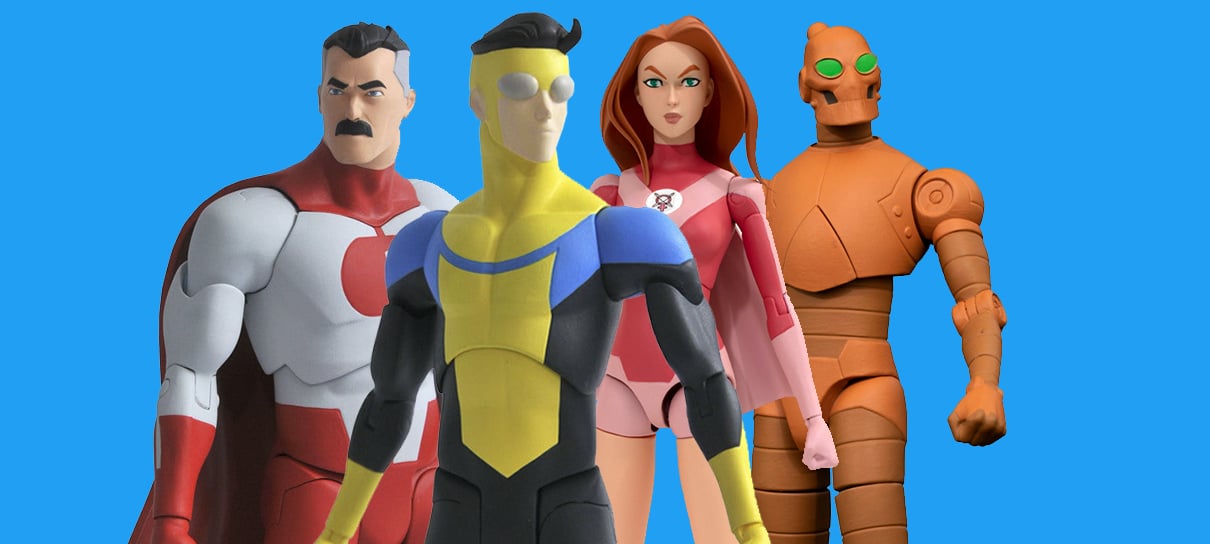 Novos colecionáveis Invencível vão levar a pancadaria para a sua estante