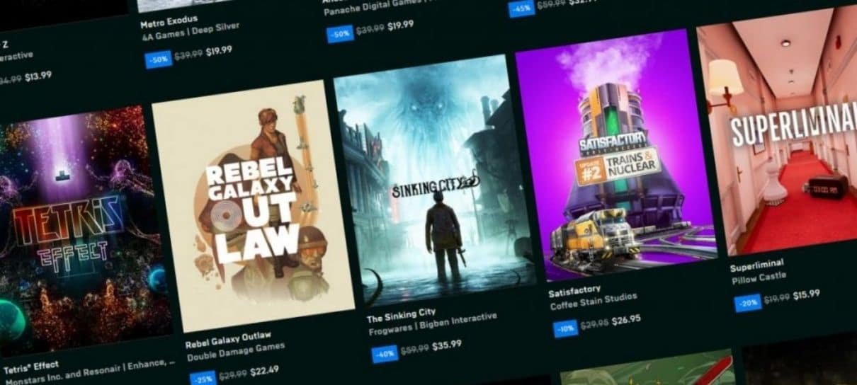 Confira os títulos gratuitos distribuídos pela Epic Games nesta semana