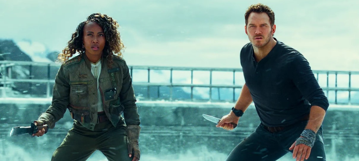 Chris Pratt e DeWanda Wise estão em nova foto de Jurassic World: Domínio
