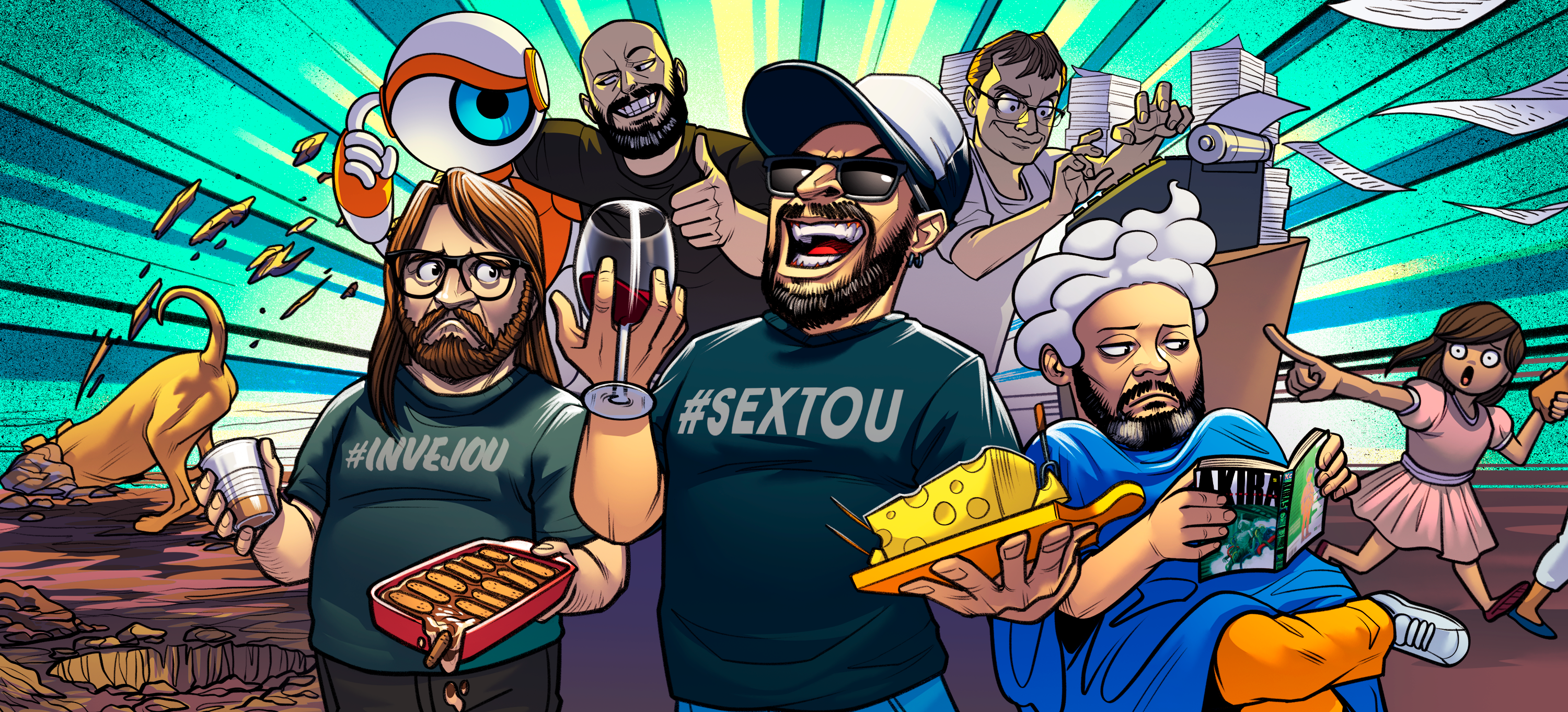 Capa do episódio Qual é a pauta? Quadrinhos, BBB22 e o refém do #sextou