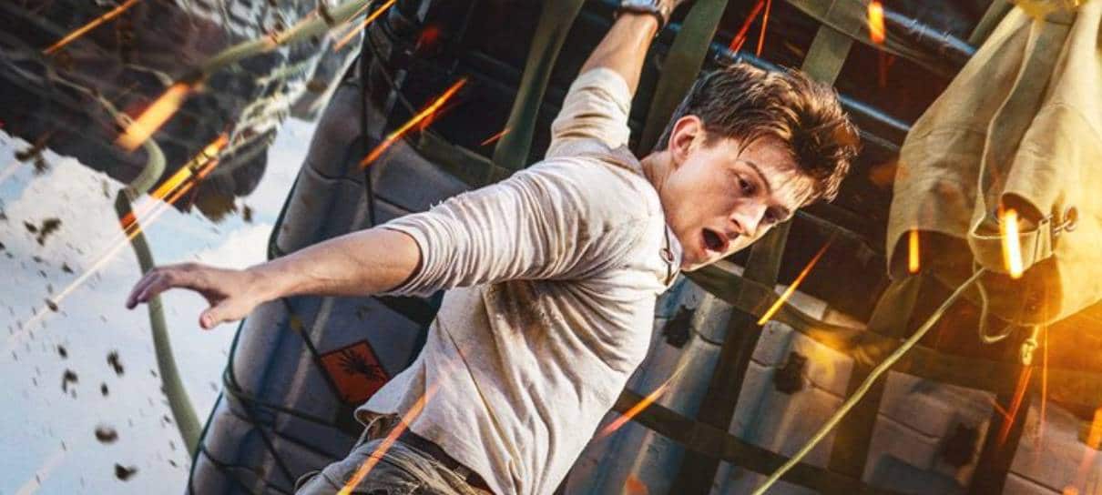 Novo pôster de Uncharted – Fora do Mapa mostra Tom Holland em cena de ação