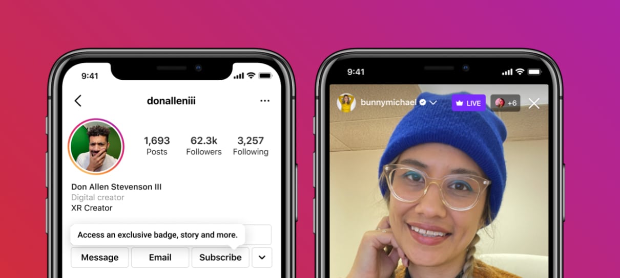 Instagram começa a testar ferramenta de assinatura paga