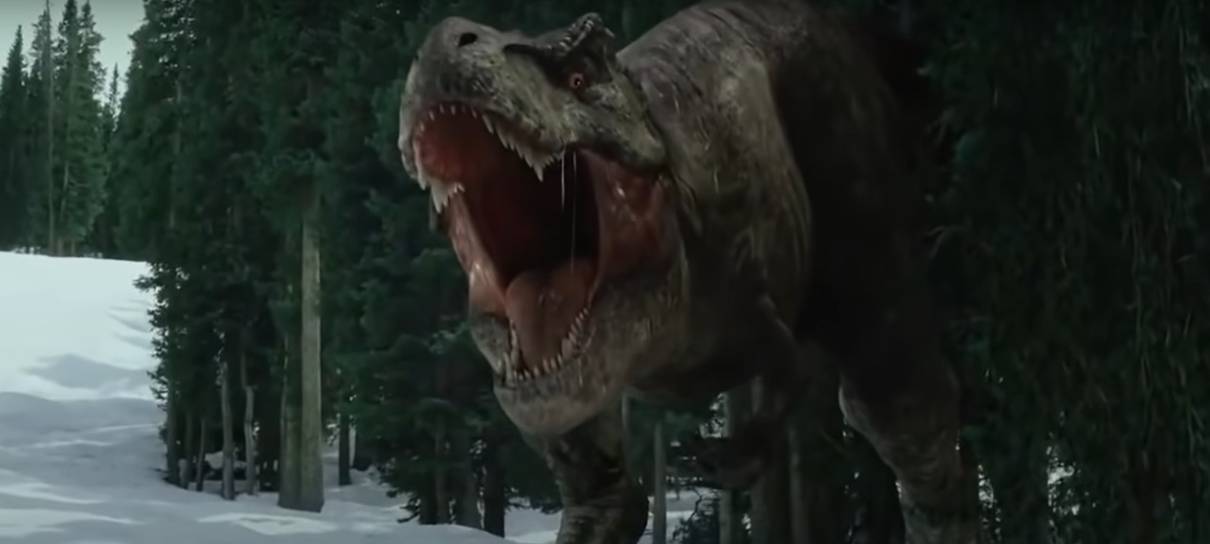 Dinossauros encontram esquiadora em teaser promocional de Jurassic World: Domínio