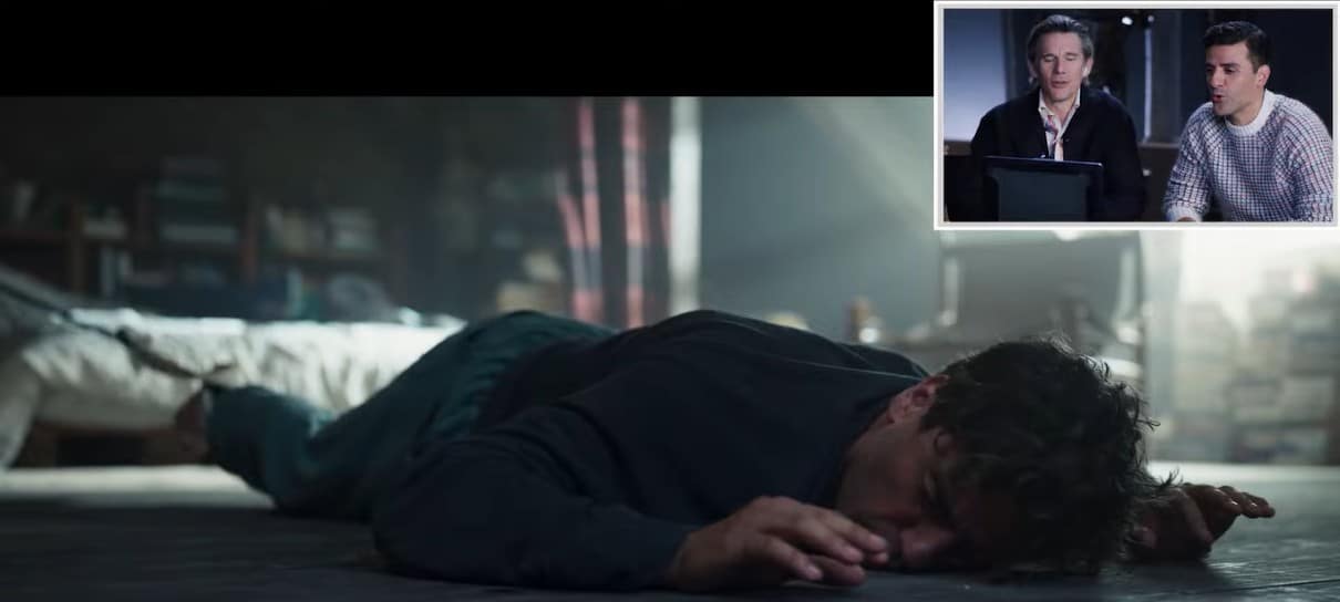 Oscar Isaac e Ethan Hawke reagem a trailer de Cavaleiro da Lua