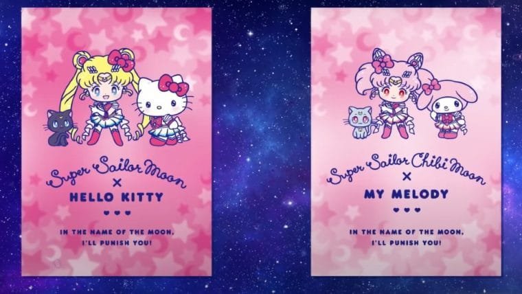 Sailor Moon encontra Hello Kitty e outros personagens em crossover com Sanrio