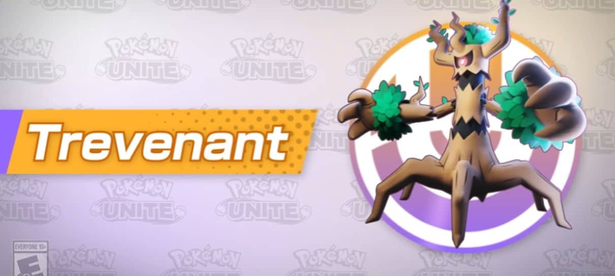 Trevenant está chegando ao Pokémon Unite