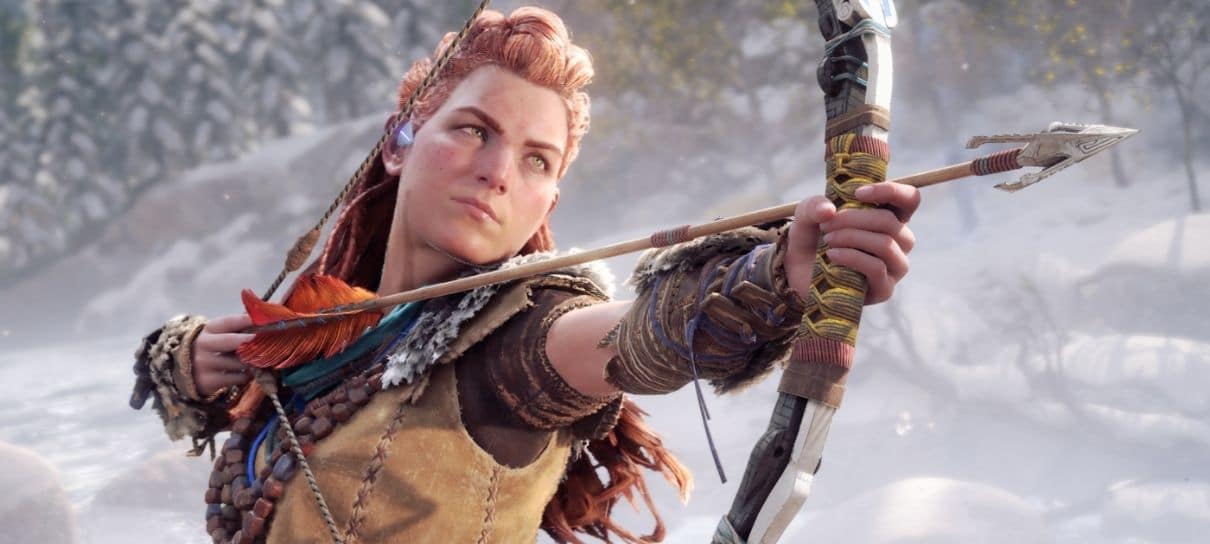 Horizon Forbidden West traz opção de giroscópio para facilitar a mira