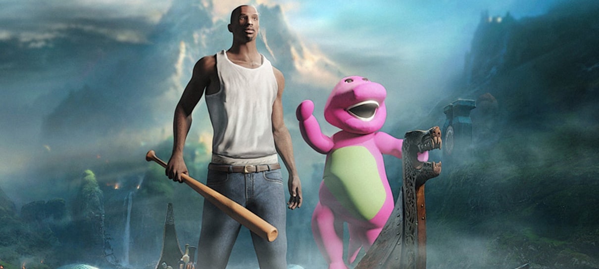 Mod zoeiro de God of War coloca CJ e Barney no jogo