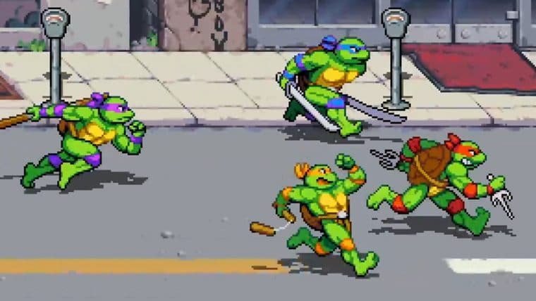 Vídeo de gameplay do jogo de As Tartarugas Ninja mostra Splinter e April em ação