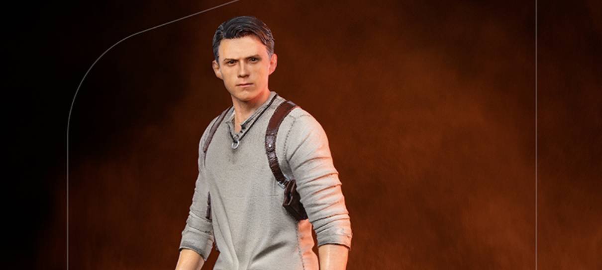 Iron Studios lança colecionável de Tom Holland como Nathan Drake em Uncharted