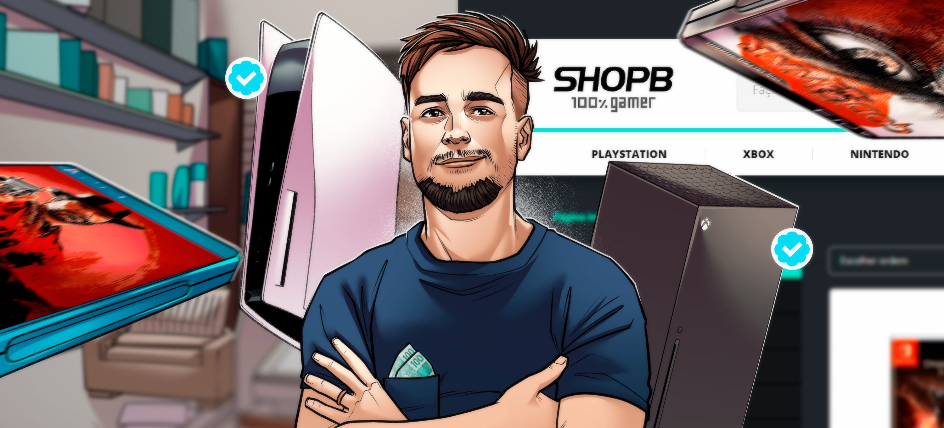 Capa do episódio Shop B: dos games ao conhecimento