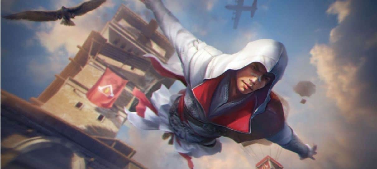 Crossover de Assassin's Creed em Free Fire trará o Salto da Fé