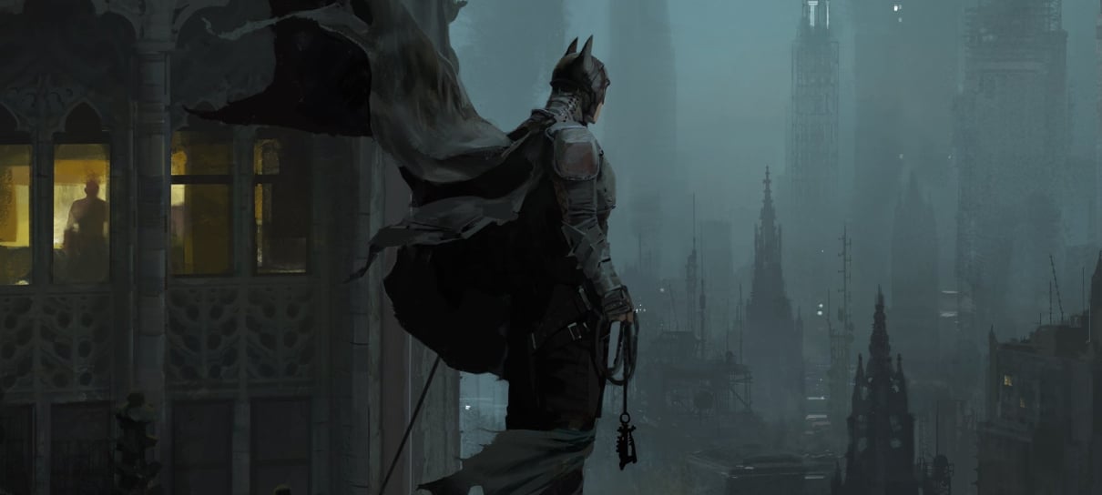 Artes conceituais de Batman revelam traje alternativo, Batcaverna e mais