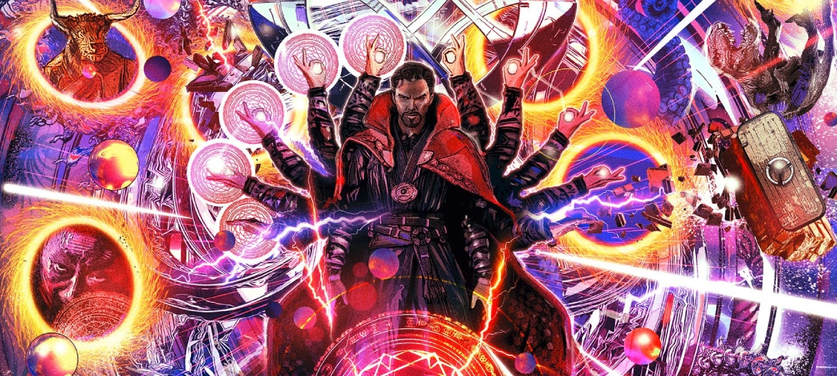 Doutor Estranho aparece cercado por aliados e inimigos em capa de revista